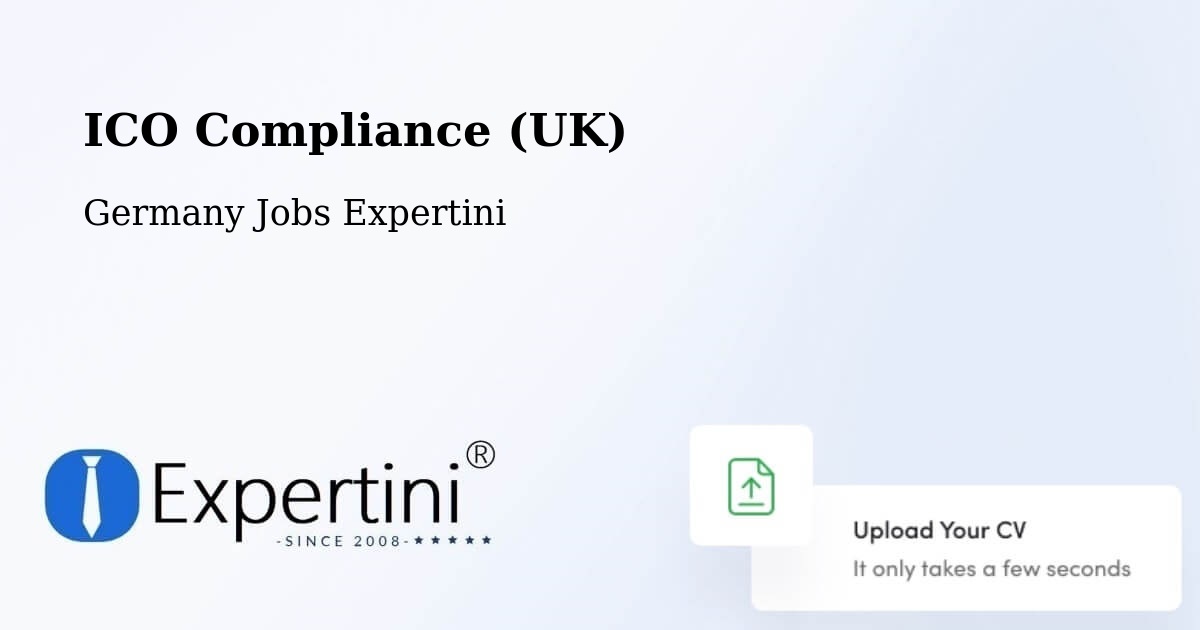 UK Data Protection & ICO Compliance – Schafstädt - Germany Jobs Expertini